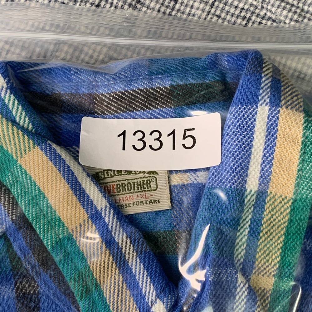 Vintage Five Brother Flannel Shirt Men XLTallman Plaid Heavyweight Workshirt